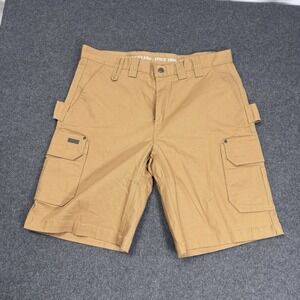 Smith's Workwear Cargo Shorts 38 Tan Stretch Utility Carpenter Workwear